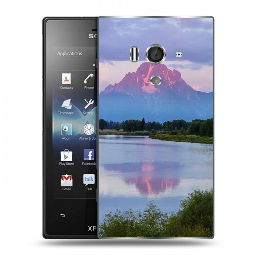 Дизайнерский пластиковый чехол для Sony Xperia acro S озеро