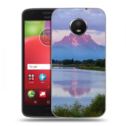 Дизайнерский силиконовый чехол для Motorola Moto E4 Plus озеро