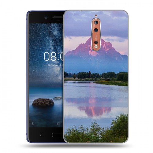 Дизайнерский пластиковый чехол для Nokia 8 озеро