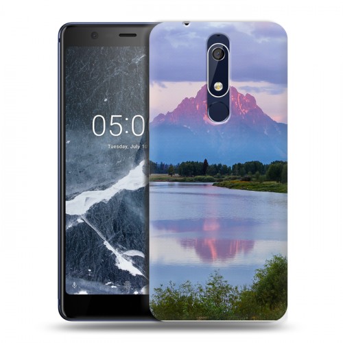 Дизайнерский пластиковый чехол для Nokia 5.1 озеро