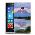 Дизайнерский пластиковый чехол для Microsoft Lumia 435 озеро