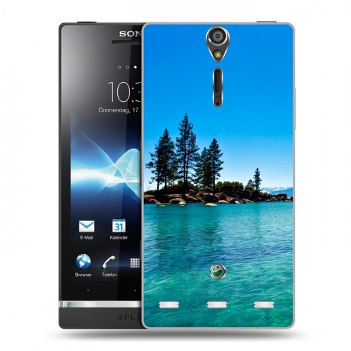 Дизайнерский пластиковый чехол для Sony Xperia S озеро