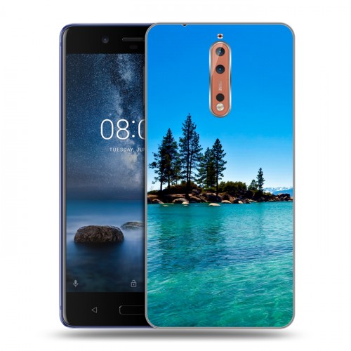 Дизайнерский пластиковый чехол для Nokia 8 озеро