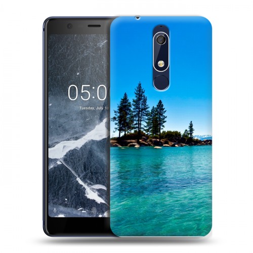 Дизайнерский пластиковый чехол для Nokia 5.1 озеро