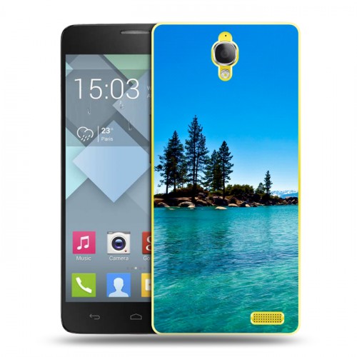 Дизайнерский пластиковый чехол для Alcatel One Touch Idol X озеро