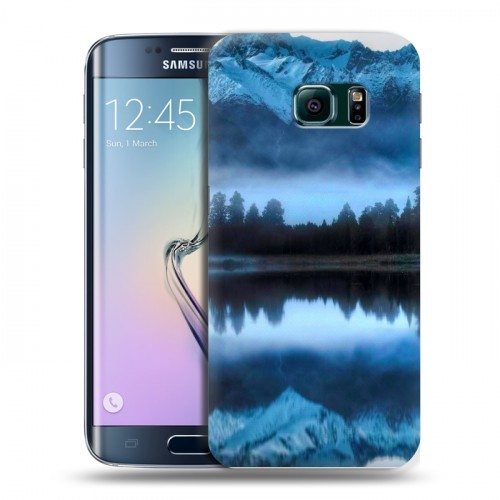 Дизайнерский пластиковый чехол для Samsung Galaxy S6 Edge озеро