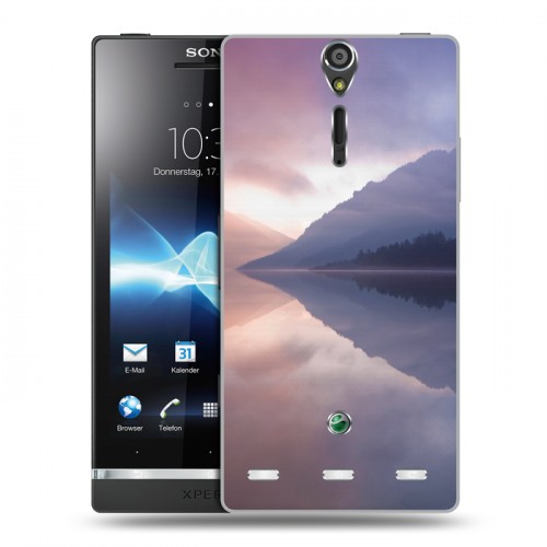 Дизайнерский пластиковый чехол для Sony Xperia S озеро