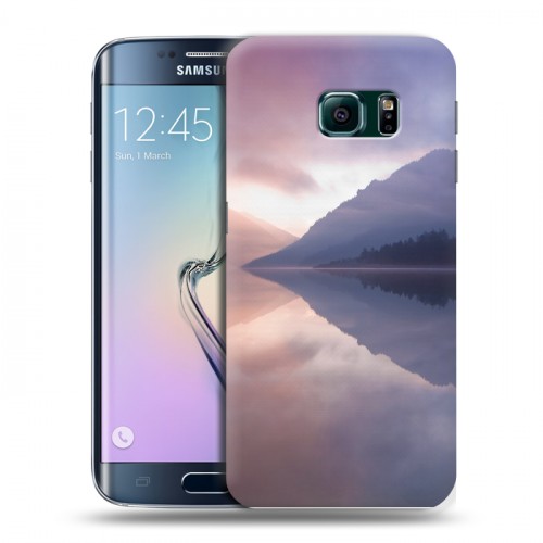 Дизайнерский пластиковый чехол для Samsung Galaxy S6 Edge озеро