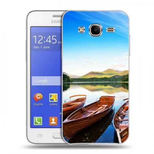 Дизайнерский пластиковый чехол для Samsung Galaxy J7 озеро