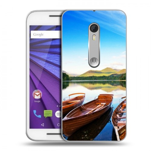 Дизайнерский пластиковый чехол для Lenovo Moto G озеро