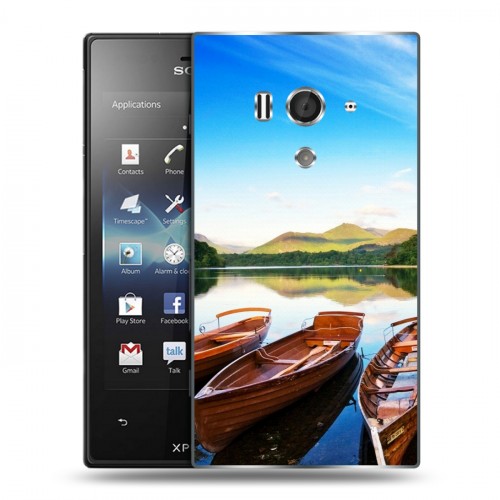 Дизайнерский пластиковый чехол для Sony Xperia acro S озеро