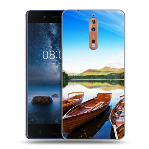 Дизайнерский пластиковый чехол для Nokia 8 озеро