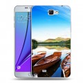 Дизайнерский пластиковый чехол для Samsung Galaxy Note 2 озеро