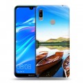 Дизайнерский пластиковый чехол для Huawei Y6 (2019) озеро