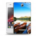 Дизайнерский пластиковый чехол для Sony Xperia E озеро