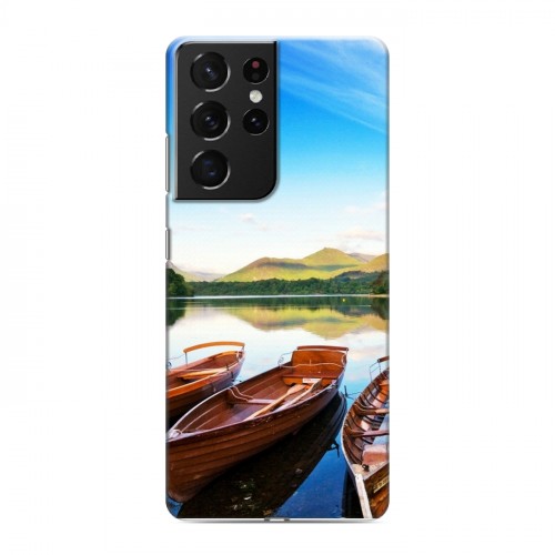 Дизайнерский пластиковый чехол для Samsung Galaxy S21 Ultra озеро