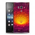 Дизайнерский пластиковый чехол для Sony Xperia acro S Абстракции Фрактал