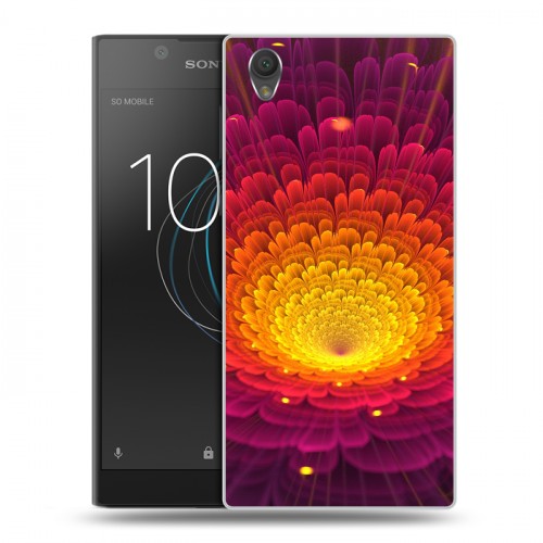 Дизайнерский пластиковый чехол для Sony Xperia L1 Абстракции Фрактал