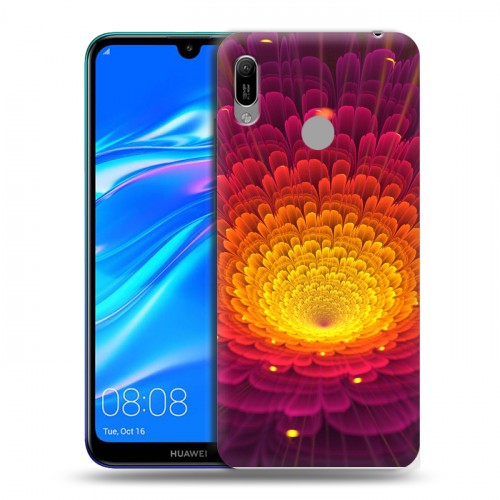 Дизайнерский пластиковый чехол для Huawei Y6 (2019) Абстракции Фрактал