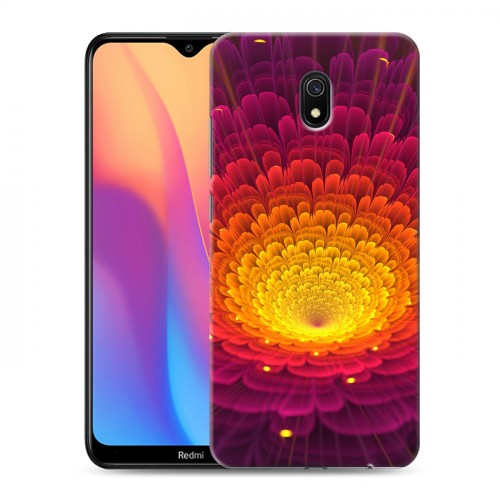 Дизайнерский силиконовый с усиленными углами чехол для Xiaomi RedMi 8A Абстракции Фрактал