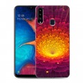 Дизайнерский пластиковый чехол для Samsung Galaxy A20s Абстракции Фрактал