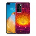 Дизайнерский пластиковый чехол для Huawei P40 Абстракции Фрактал