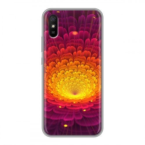 Дизайнерский силиконовый с усиленными углами чехол для Xiaomi RedMi 9A Абстракции Фрактал