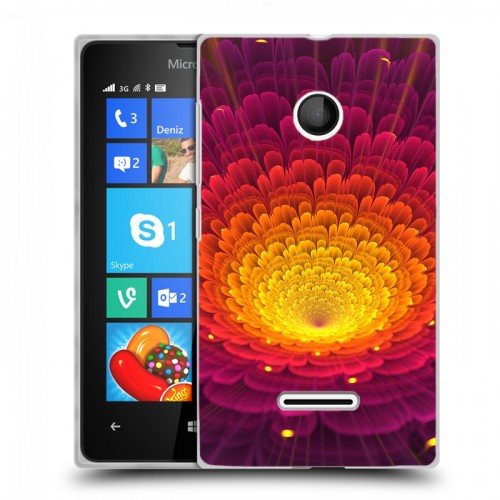 Дизайнерский пластиковый чехол для Microsoft Lumia 435 Абстракции Фрактал