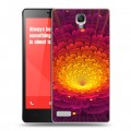 Дизайнерский пластиковый чехол для Xiaomi RedMi Note Абстракции Фрактал