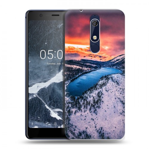 Дизайнерский пластиковый чехол для Nokia 5.1 озеро