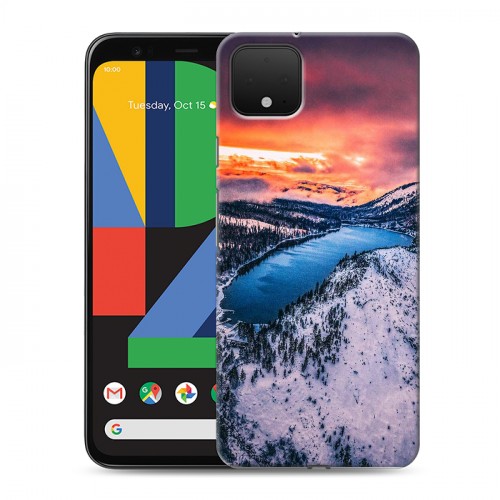 Дизайнерский пластиковый чехол для Google Pixel 4 XL озеро