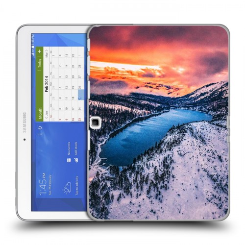 Дизайнерский силиконовый чехол для Samsung Galaxy Tab 4 10.1 озеро