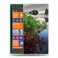 Дизайнерский пластиковый чехол для Nokia Lumia 730/735 озеро