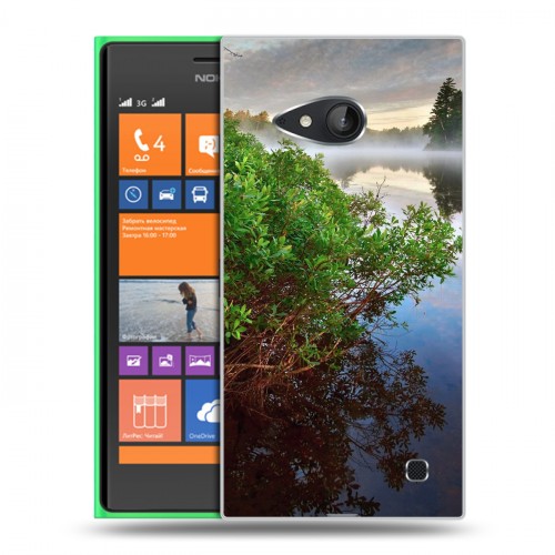 Дизайнерский пластиковый чехол для Nokia Lumia 730/735 озеро