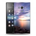 Дизайнерский пластиковый чехол для Sony Xperia acro S озеро