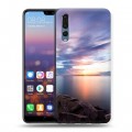 Дизайнерский силиконовый с усиленными углами чехол для Huawei P20 Pro озеро