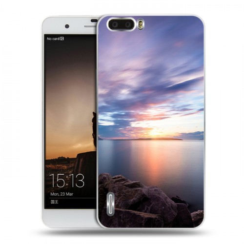 Дизайнерский силиконовый чехол для Huawei Honor 6 Plus озеро