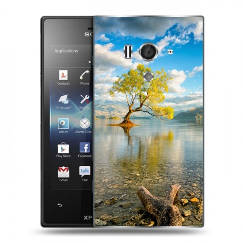 Дизайнерский пластиковый чехол для Sony Xperia acro S озеро