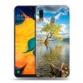 Дизайнерский силиконовый чехол для Samsung Galaxy A30 озеро