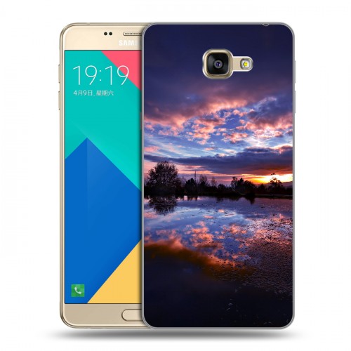 Дизайнерский пластиковый чехол для Samsung Galaxy A9 озеро