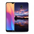 Дизайнерский силиконовый с усиленными углами чехол для Xiaomi RedMi 8A озеро