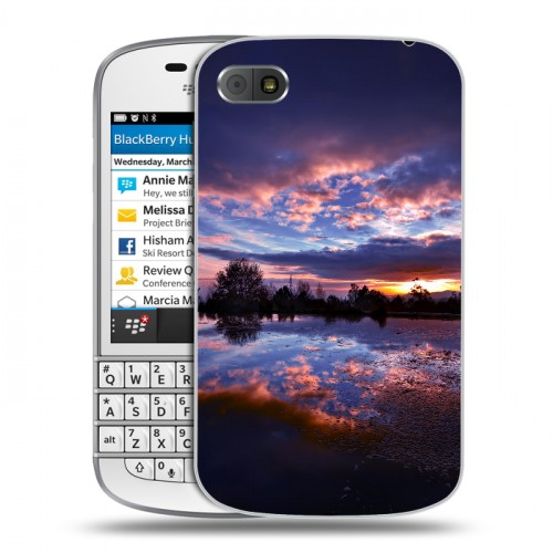 Дизайнерский пластиковый чехол для BlackBerry Q10 озеро