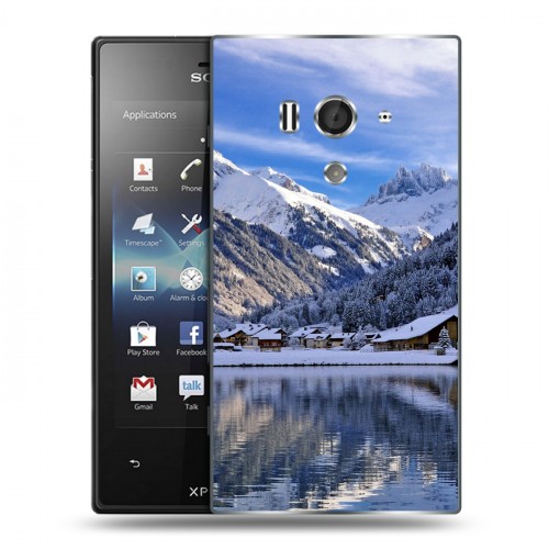 Дизайнерский пластиковый чехол для Sony Xperia acro S озеро