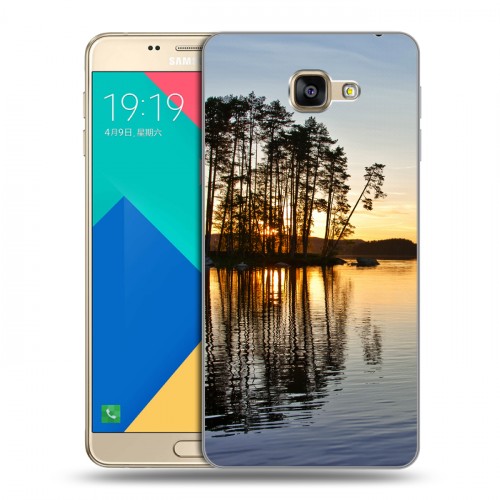 Дизайнерский силиконовый чехол для Samsung Galaxy A9 озеро