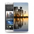 Дизайнерский пластиковый чехол для HTC One (M7) Dual SIM озеро