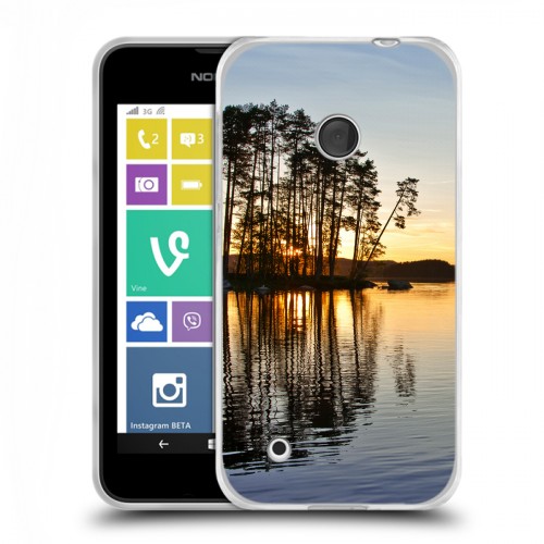 Дизайнерский пластиковый чехол для Nokia Lumia 530 озеро