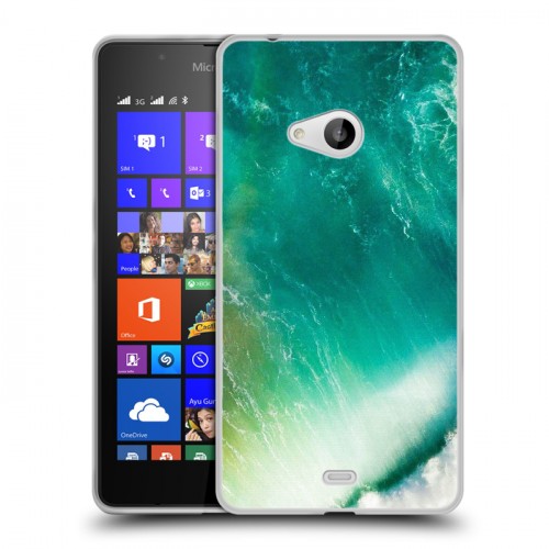 Дизайнерский пластиковый чехол для Microsoft Lumia 540 волны