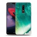 Дизайнерский пластиковый чехол для OnePlus 6 волны