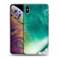 Дизайнерский силиконовый чехол для Iphone Xs Max волны