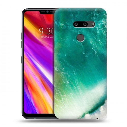 Дизайнерский пластиковый чехол для LG G8 ThinQ волны